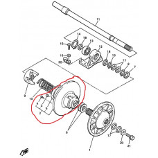 Тарелка вариатора подвижная Yamaha VK540 Yamaha